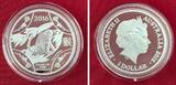 Australien 1 Dollar Fine Silver Proof Coin 2016 Lunar Series II - Year of the Monkey - Jahr des Affen Proof coin with original packaging