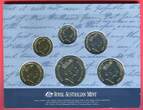 Australien, Australia 5 Cent - 2 Dollars (6 Münzen) 1993 Bass & Flinders - Royal Australian Mint unc.