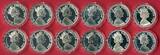 Gibraltar 12 x 5 Pounds Silber 2006 Concorde Milestones Set (ca. 314 g Silber) proof in capsule, eight certificates
