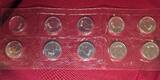 Kanada Canada 10 x 5 Dollar Silber je 1 Unze Ounce 1993 Maple Leaf Bullion Coin BU in original foliage 10 coins together