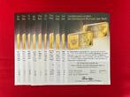 Deutschland, BRD 10 Goldbarren 2018 Goldbarren - Die berühmtesten Gold-Gedenkmünzen der Welt (10 x 0,5 g Gold) proof in capsules, coa, orig. packaging
