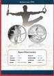 USA 1 Dollar Silber 1995 Olympiade Atlanta - Kunstturnen proof in capsule with certificate