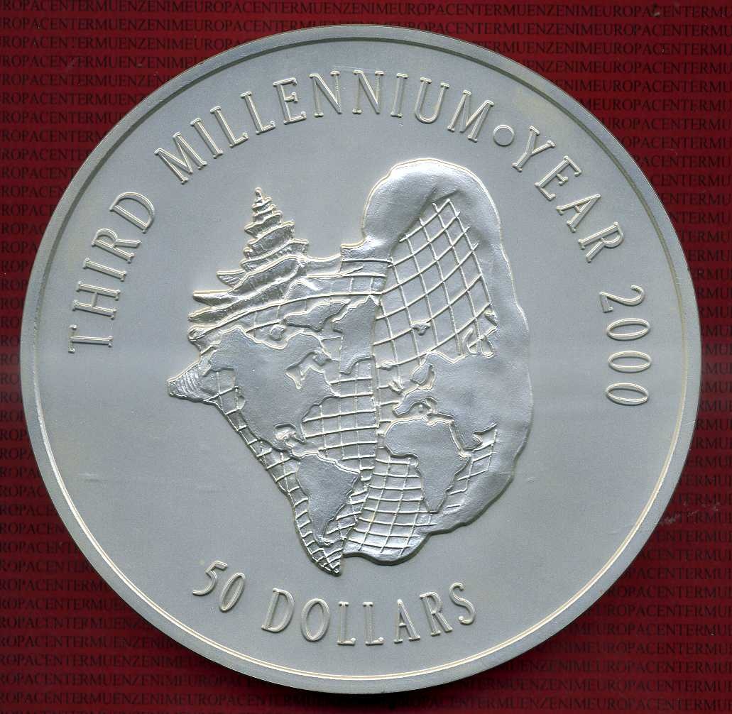 bahamas 50 dollars 2 kilo silber silbermünze 199