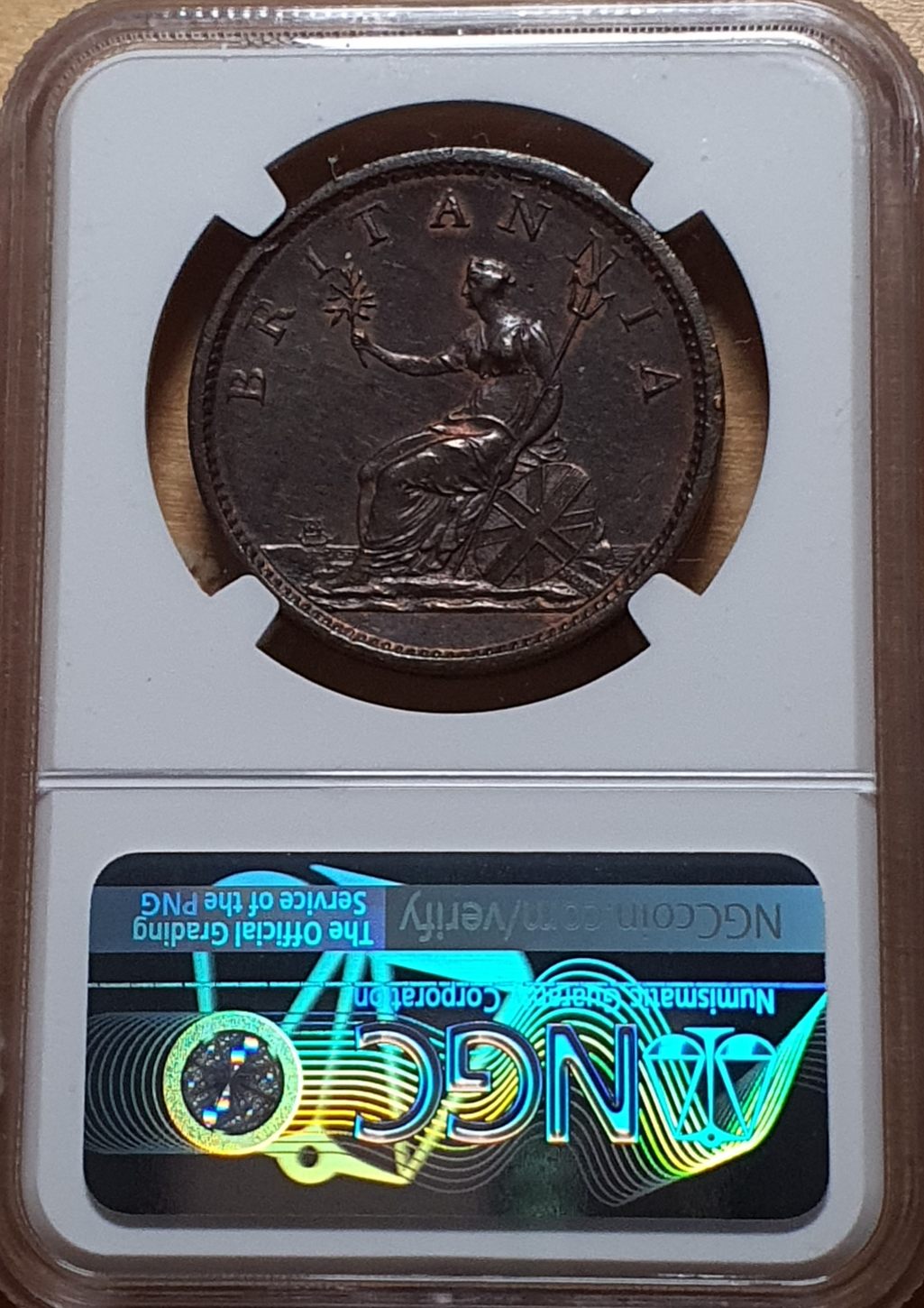☆1806 SOHO イギリス ペニー銅貨 ジョージ3世 NGC AU DETAILS CORROSION