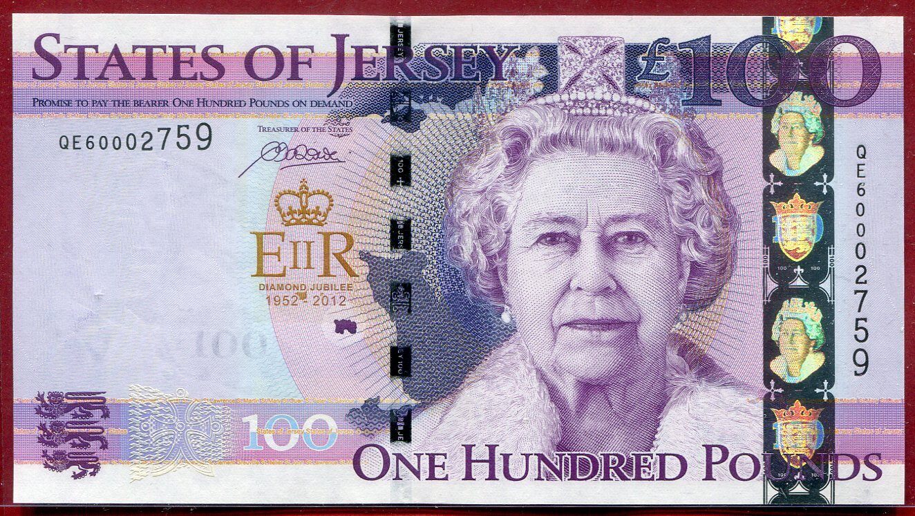100 Pfund 2012 Elisabeth II The Royal Mace Of Jersey Diamond Jubilee 