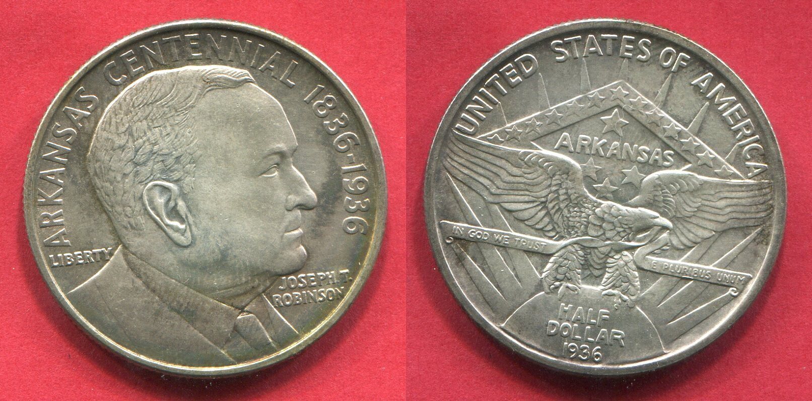 USA 50 Cents 1 2 Dollar commemorative coin 1936 Arkansas