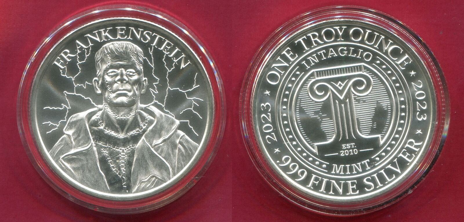 USA 1 Unze Ounce 2023 Frankenstein Intaglio Mint Unc.