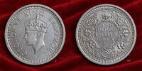 Britisch Indien India 1 Rupee Rupie Bombay Mint Georg VI. -