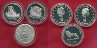 Ghana Demokratische Republik Kongo 2 x 500 Sika 10 Francs Silber Polaris Star of Navigators Polarstern 3 Münzen Set -