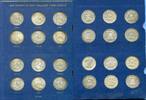USA 35 x 1/2 Dollar Kursmünzen im Album Franklin circulation coins Lot -