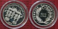 Türkei 500 Lira Silbermünze Tanzende Kinder - Jahr des Kindes - International Year of the Child -