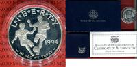 1 Dollar Silbermünze Commemorative Coin World Cup USA 1994 proof