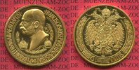 Kaiserreich Österreich Goldmedaille Franz Josef I. Auf seinen Tod 1830 - 1916 Viribus Unitis Gestempelt Nr. 009 Picture