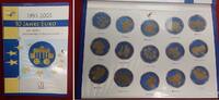 Liberia 15 x 5 Dollars Niobmünzen 10 Jahre Euro 1995-2005 Die Ersten Bicolor Niob Münzen der Welt -