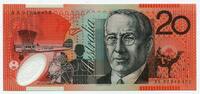 Astralien Australia 20 Dollars Mary Relby Flugzeug Schiff mit Polymer Fenster -