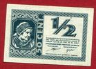 Laibach Provinz Slowenien 1/2 Lira Zweiter Welkrieg -
