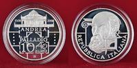 Italien 10 Euro Silber 500. Anniversary of the birth of Andrea Palladio (1508-2008) -