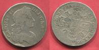 England Großbritannien crown Carolus Charles Karl II. Justiert 16... -