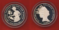 Solomon Islands 5 Dollar Decade for women -