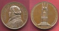Preußen Wittenberg Reformation Bronze Medaille Martin Luther Denkmal 1821 Wittenberg Friedrich Wilhelm III. -