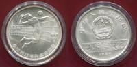 10 Yuan 1984 China PRC Volleyball Rare in Matte Matt Mattproof kl. Fleck