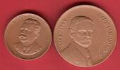 DDR Eastern Germany 2 Porzellanmedaillen Rotes Kreuz & Bezirkskrankenhaus Cottbus - Medaillen Lot Porzellan -
