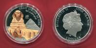 Cook-Inseln 1 Dollar History of Egypt - Great Sphinx of Giza (versilbert) -