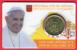 Vatikan 50 Cents Kursmünze Papst Franziskus - Coincard No. 8 -
