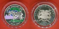 Benin 1000 Francs Silbermünze Afrikanische Fauna - Zebra -