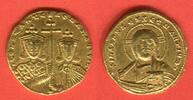 Byzanz Solidus Gold Constantinus VII. und Sohn Romanus II. -