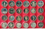 Russland 57 Rubel Lot aus 24 Münzen - diverse Motive -