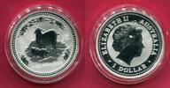 Australien 1 Dollar Silbermünze Jahr der Ziege (1 oz) -