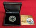 Benin 1500 Francs Silbermünze - 1 Unze Silber Ägyptische Turmaline - Egypt Tourmaline Inlay - 1 oz Silver Proof Coin -