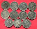 Germany Deutschland Kaiserreich Lot 11 x 5 Mark Kaiserreich Silber Preußen Wilhelm I. und Wilhelm II. -