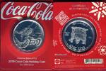 Fidschi, Fiji 1 Dollar Silberunze Coca-Cola Holiday Coin - Santa Claus -