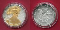 USA 1 Dollar Silbermünze 2006 Liberty (1 oz, m. Teilvergoldung) BU in capsule