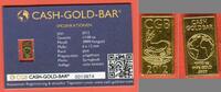 Deutschland 1/100 Unze Goldbarren Gold Cash-Gold-Bar - Motiv: Springbock -