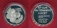 Schweiz 20 Franken Silber Lumen Christi - Das Licht Christi -
