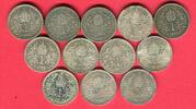 Kaiserreich Österreich Lot von 12 Silbermünzen Lot 12 x 1 Krone/Corona Österreich -