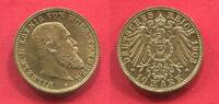 Württemberg Kaiserreich Deutschland Germany 10 Mark Gold König Wilhelm II. -