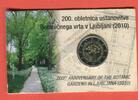 Slowenien 2 Euro Gedenkmünze 200 Jahre Botanischer Garten Ljubljana -
