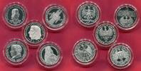 BRD Bundesrepublik Deutschland, FRG, Germany Erste 5 Neuprägung Restrike Sterlingsilber Repliken -
