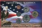 1,91 Dollar Cu/Ni 2012 Indian Souvereign Nation USA - Santa Ysabel Uncirculated im Folder