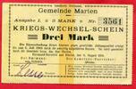 Gemeinde Marten 3 Mark 11.August 1914 Kriegs Wechselschein fast kassenfr... 21.67 £  +  10.40 £ shipping