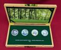 China 4 x 10 Yuan Silbermünzen Silver Investment Coin - Panda Prestige Set -