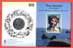 Finnland 10 Euro Silbergedenkmünze 2004 Tove Jansson (1914 - 2001) Unc with folder