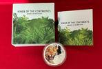 Niue 2 Dollars Silber Kings of the Continents - Jaguar (1 oz, m. Farbauflage) -