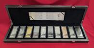 Kamerun 10 x 3.000 Francs CFA Silber Münzbarren NOBLE BAR Shangai Edition Kilo Set 10 Silber Münzen - 10 x 100 Gramm Feinsilber -