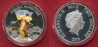 Niue 2 Dollars Silber 1 Unze Ukraine Future Series Euromaidan Farbmünze -
