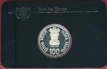 Indien India 100 Rupees Rupien Silber Internationales Jahr des Kindes Year of the Child UNICEF -